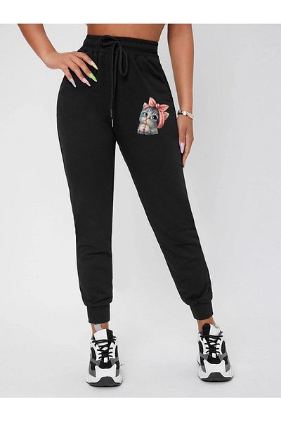 DAXİS Sportwear Company Γυναικεία φόρμα στάμπας Cute Cat