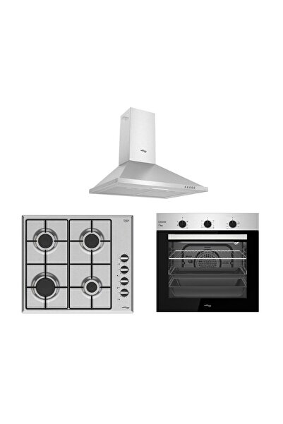 Tommatech Tt100 Inox Ankastre Set Tdp6001ım Davlumbaz Tao6007ım Ocak Taf6006ısm Fırın