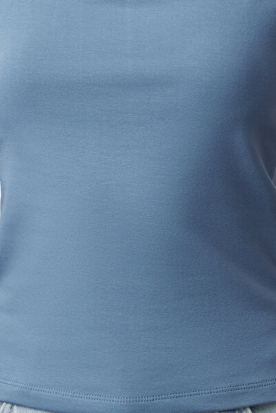 Trendyol Collection Indigo Strap Regular Stretch Knitted Tank Top TWOSS24AL00024