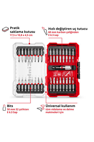 Einhell M-CASE 33 parça uç seti - 49118903
