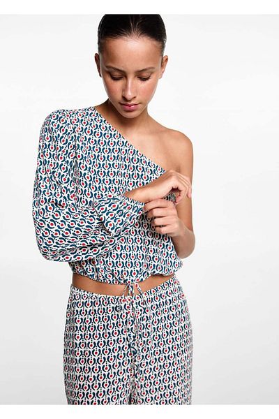 Mango Teen Tricou Ecru Pentru Copii