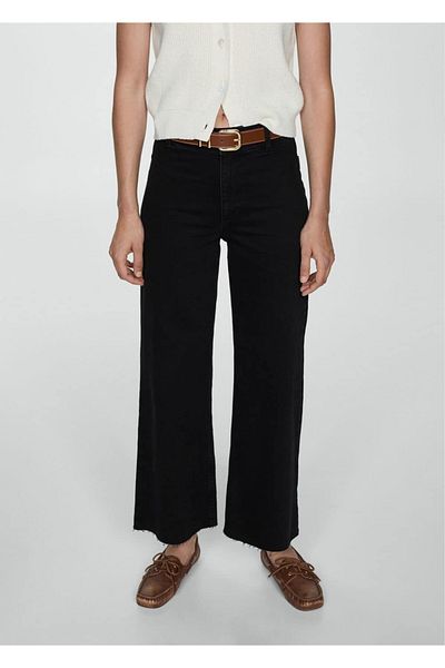 MANGO Woman Catherin High Waist Culotte Jean Trousers