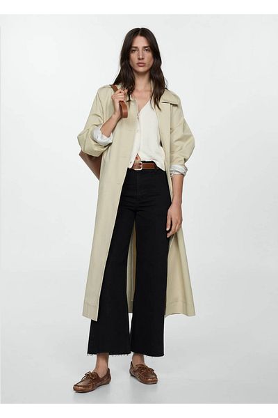 MANGO Woman Catherin High Waist Culotte Jean Trousers