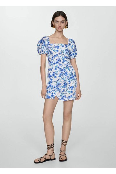 MANGO Woman Rochie cu mâneci cu balon