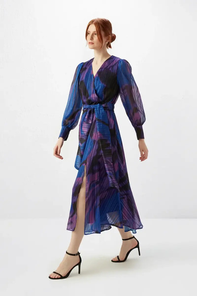 Gusto Kivágott hosszú estélyi ruha - Saks