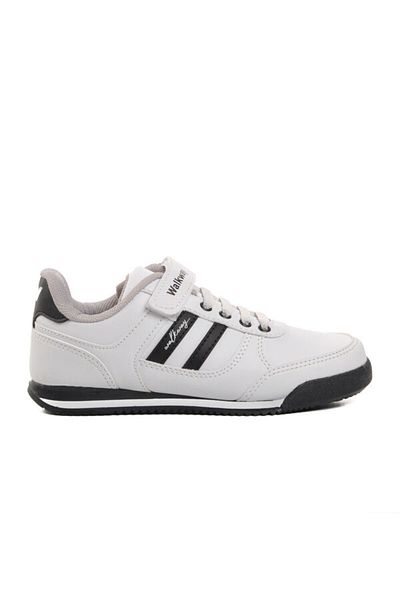 WALKWAY Pantofi sport alb negru Pu pentru fete