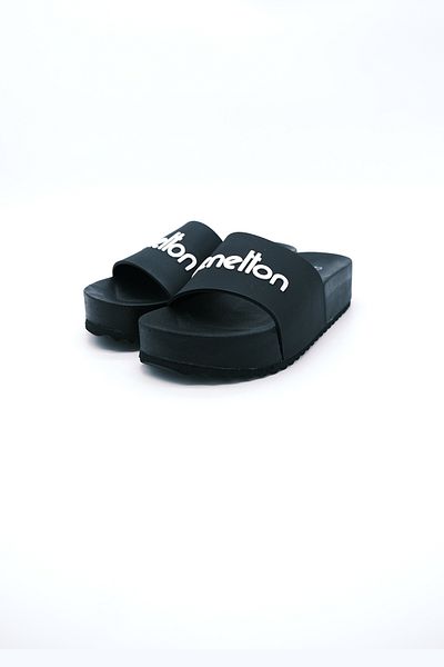 Benetton Black Women's Slippers - Bn-1212z Model