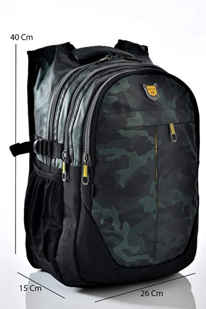 Fiyaka Rlx-2235 School Bag - Multi-Compartment, Daily College KHAKI