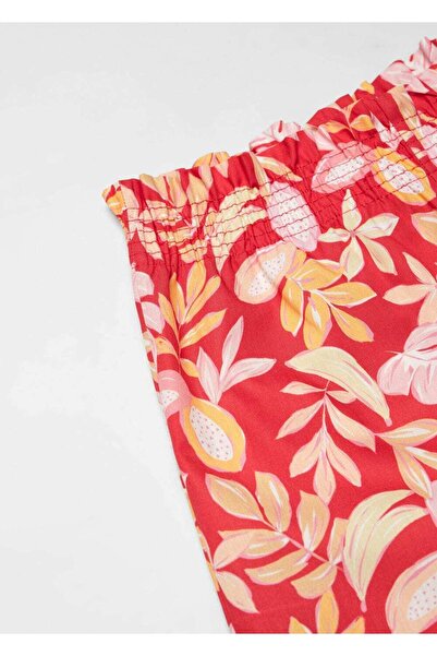 MANGO Kids Düz kesimli desenli pantolon