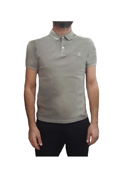 HNS Ανδρικό μπλουζάκι με λαιμόκοψη Polo - Khaki 3XL - MP