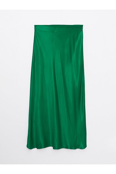 LC Waikiki Fusta de damă din satin - Fit standard, linie A dreaptă