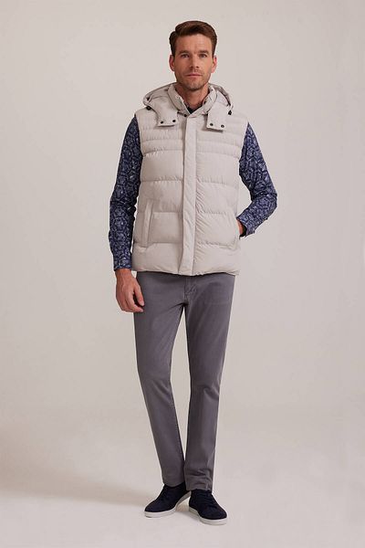 Ysf Men's Stone Regular Fit Vest