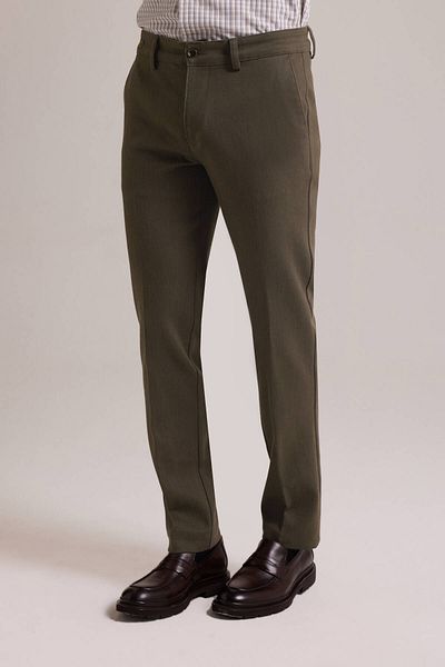 Ysf Men's Brown Winter Pocketed Canvas Trousers