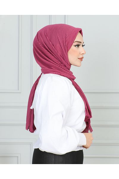 JAWEL ŞAL 1943 Model Practical Dark Dried Rose Shawl