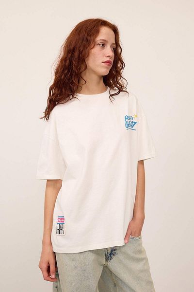 Addax Fresh Printed Oversize T-shirt - P10291-x4