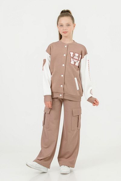 DMB BOYS & GIRLS Çaren Kids - Κοριτσίστικο μονό πάτο- 2 κλωστές χωρίς σαρντόν Φούτερ με τσέπη