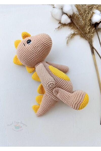 Masal Örgü Dünyası Amigrumi Dino - Harika Hayvanlar Serisi (24 Cm)
