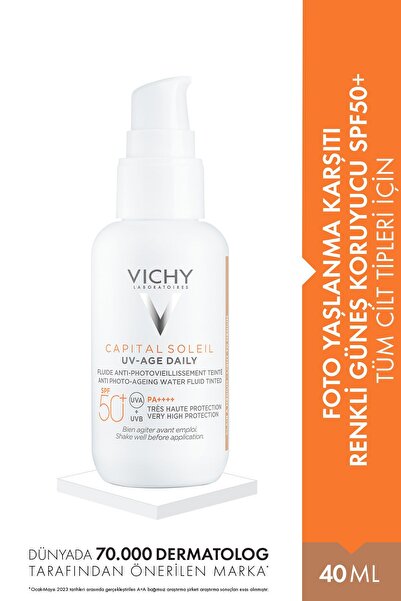 Vichy CAPITAL SOLEİL PHOTO SKİN BARRİER PROTECTOR COLORED SUNSCREEN 40 ML SPF...