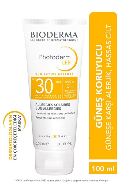 Bioderma PHOTODERM LEB SENSITIVE SKIN ANTI-SUN ALLERGY SKİN BARRİER PROTECTİVE SUNSCREEN 100 ML