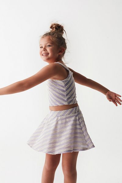 nk kids Set dublu pentru fete - crop top și fustă
