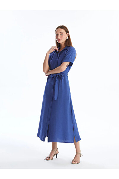 LC Waikiki LCWAIKIKI Classic Women's Shirt Dress - Solid Cut, Short Sleeve