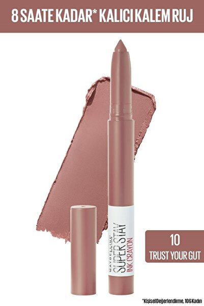 Maybelline New York PENCİL LİPSTİCK - SW SUPERSTAY INK CRAYON 10 TRUST YOUR G...