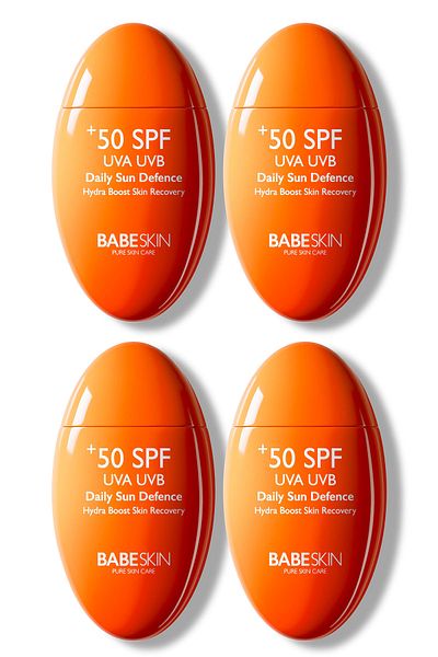 Babeskin High Protection and Moisturizing Effect Sunscreen - Sensitive Skin 50spf Uva/uvb Vegan Set of 4