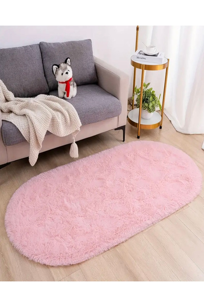trivago halı Post Peluş Oval Halı Çocuk Odası Oturma Odası Salon Mutfak Halıs...