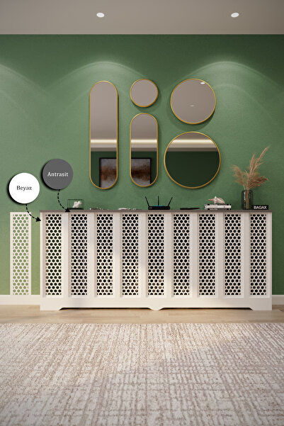 ENDLESS SHOPPİNG 176 cm Petek Dresuar Kaplama Çok Amaçlı Dolaplar Mobilya Kalorifer Petek Önü Kapatma