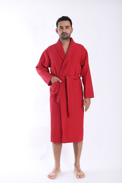 Damlaiso Unisex Waffle Pike - Halat de baie Sauna Hotel Spa, Vară