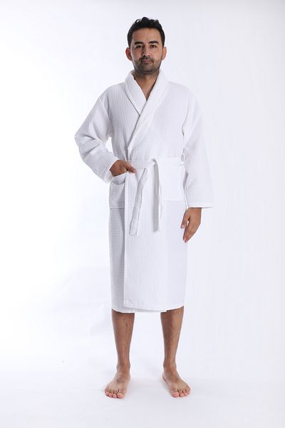 Damlaiso Unisex Waffle Pike - Halat de baie Sauna Hotel Spa, Vară