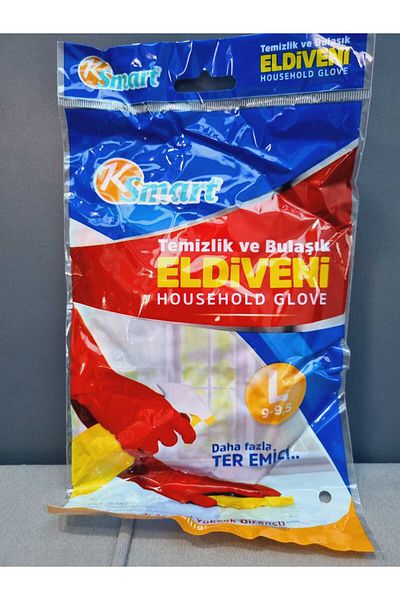 Lider MAGNESİA Lider Magnesia - Dish and Cleaning Gloves Size L 1 Pair Set
