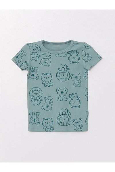 LC Waikiki LCW Baby - Baby Boy Pajamas Set with Shorts, Crew Neck, Short Sleeve