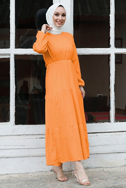 TOFİSA Φόρεμα 10331-πορτοκαλί