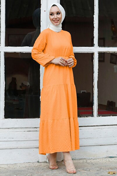 TOFİSA Φόρεμα 10331-πορτοκαλί