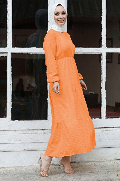 TOFİSA Φόρεμα 10331-πορτοκαλί