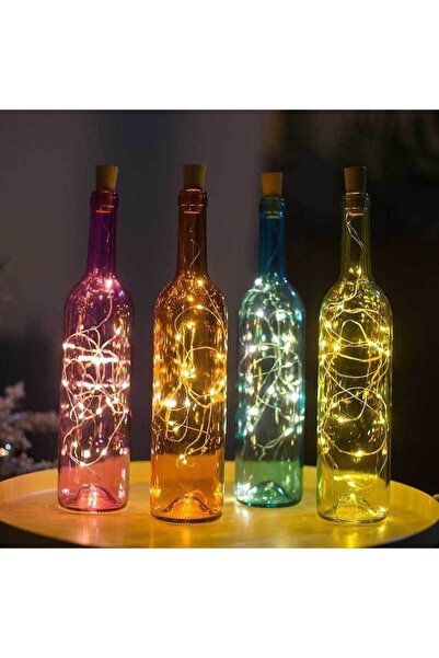 SD WORKS Solar Botter Stopper Lights Güneş Enerjili Şişe Mantarı 1 Metre Kabl...