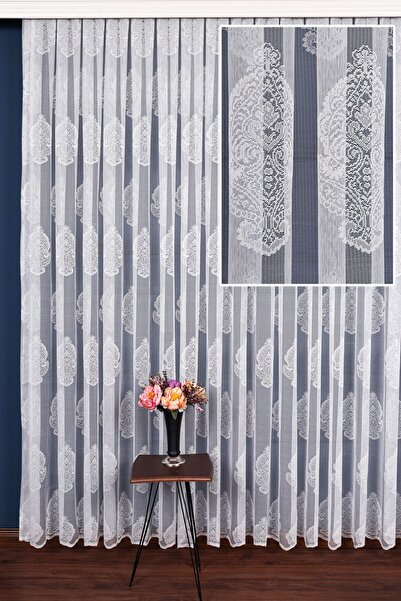 elision home Нові тюлеві штори з візерунком Damaks, 350x250 см, 1/3 щільні ск...