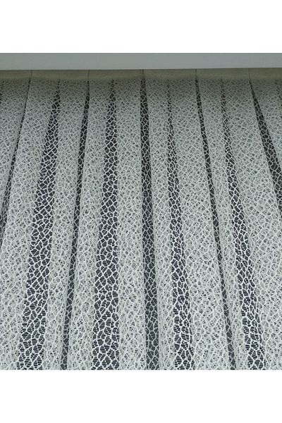 elision home Sports Pattern French Lace Tulle Curtain, 300x270, Tight Pleat, 1/3