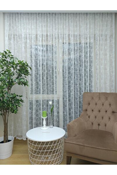 elision home Спортивний візерунок мереживна тюлева штора, 450x270, щільна скл...