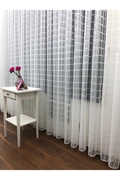 elision home Спортивний візерунок, тюлеві штори, 300x260, рідкі складки, 1/2