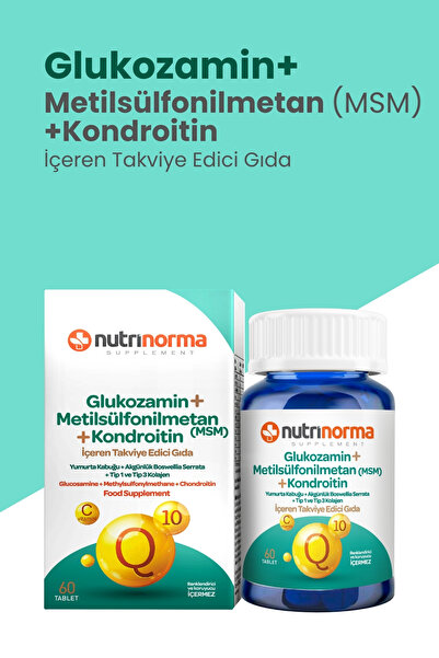 NUTRİNORMA GLUKOZAMİN & METİLSÜLFONİLMETAN & KONDROİTİN İÇEREN TAKVİYE EDİCİ ...