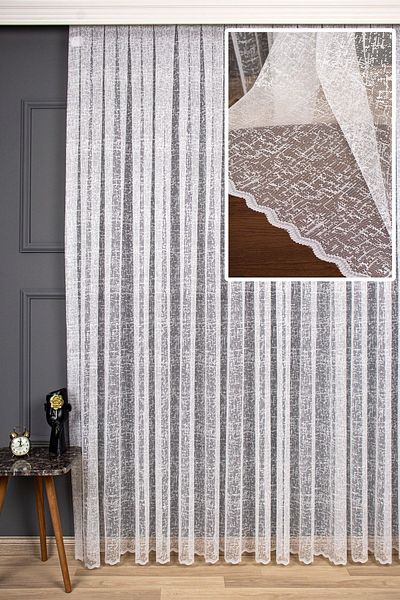elision home نمط سلوب، ستارة تول سادة محبوكة، 150x260، ثنيات متناثرة، 1/2