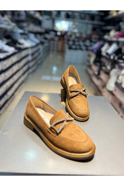 Hacıoğlu Ayakkabı Pantofi Oxford eleganti pentru femei cu detaliu Punto Stone