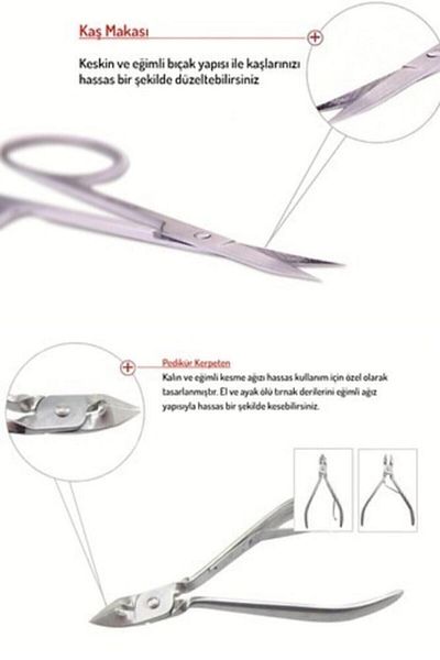 GEFNO 13 Pieces Manicure Pedicure Set with Bag - Care Hand and Foot Nail Clippers, Rasp Tweezer Pliers, Acne Needle