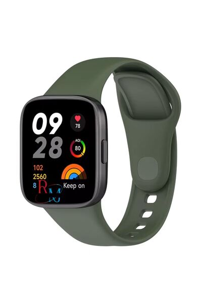 redmud teknoloji Xiaomi Redmi Watch 3 ile Uyumlu Klasik Silikon Kordon Akıllı...