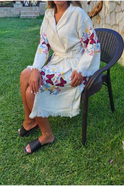 vengri Müslin Peştemal,Buldan Bornoz,Beachwear,Kimono,Kaftan,%100 Pamuk,Pembe...