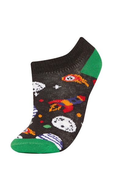 DeFacto Set of 5 Cotton Booties Socks for Boys - A6713a8ns