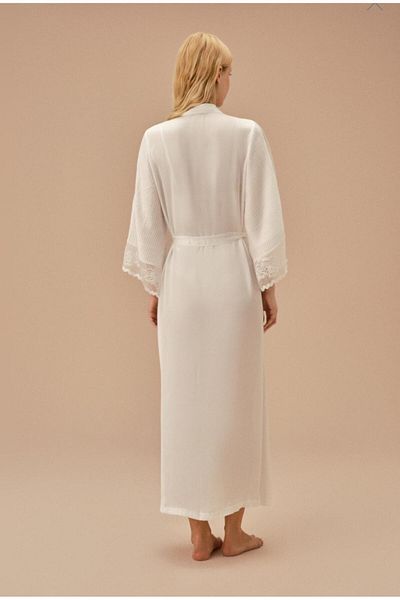 SUWEN Paradise Long Dressing Gown - Relaxed Fit