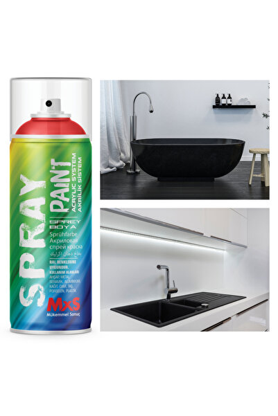 MxS PREMİUM DUŞAKABİN-LAVABO-JAKUZİ ÖZEL YAPIM SUYA DAYANIKLI SPREY BOYA 400 ML
